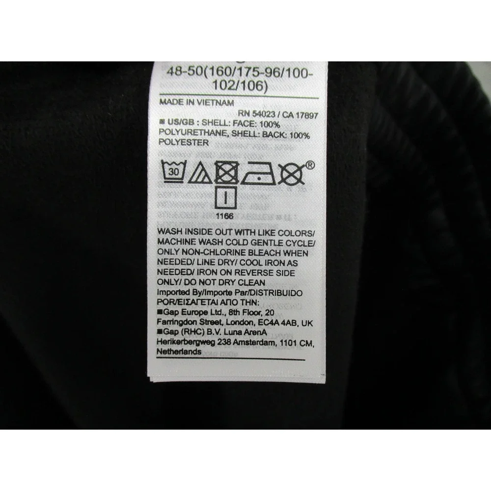 Banana Republic Pants Womens Large Black Vegan Leather Relaxed Grunge Goth Opium